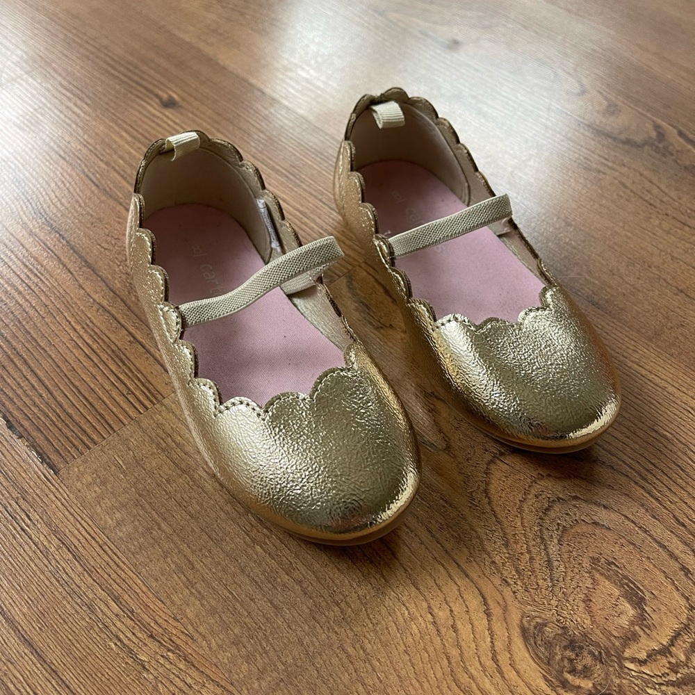 NEW Gold Kids Ballet Flats - Size 8